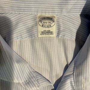Brooks Brothers Men's Blue Striped Shirt